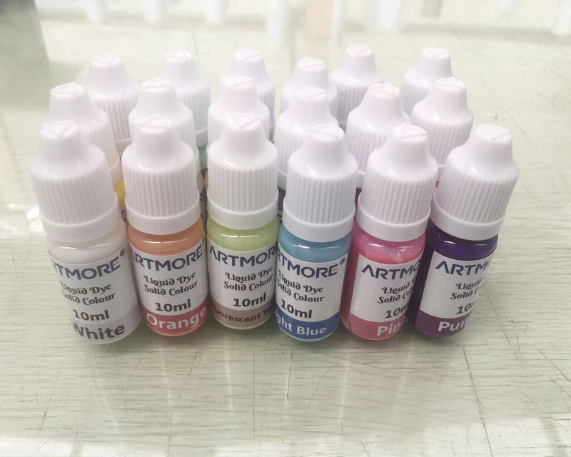 Epoxy Resin Pigment - 18 Color Liquid Epoxy UV Resin Dye Transparent  Colorant